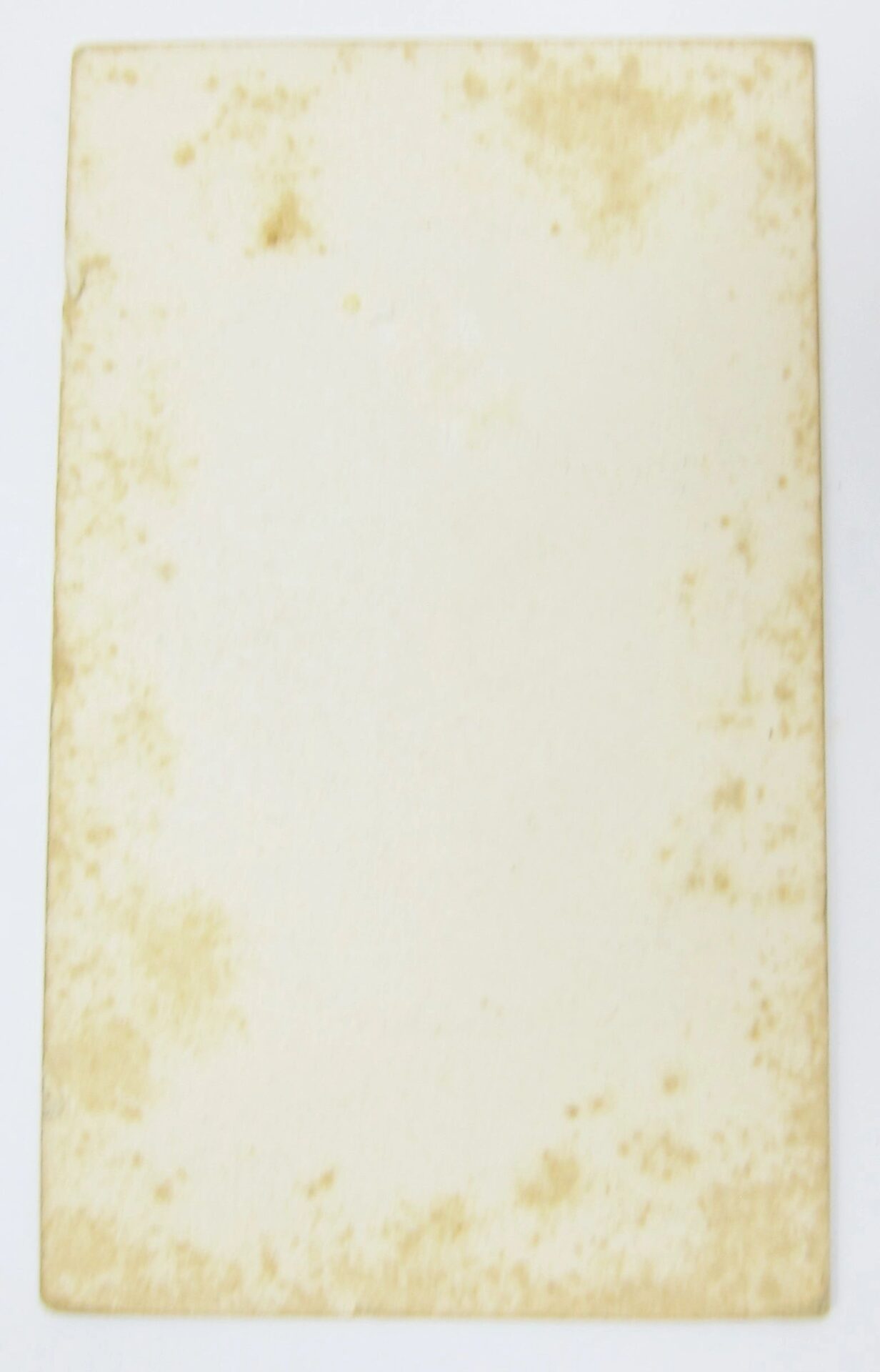 A rectangular sheet titled "Major General Joseph Hooker," off-white with brown stains and signs of age or water damage, displayed on a plain background.
