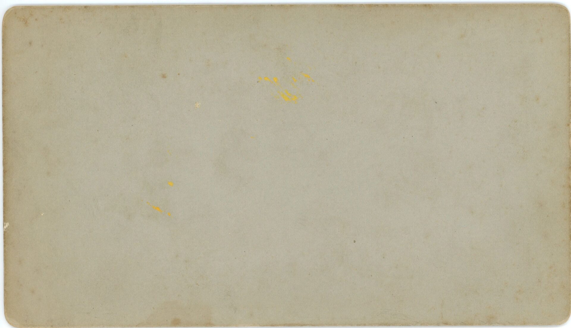 A blank, rectangular piece of aged beige paper with slightly rounded corners and a few yellow stains, titled "Tipton's 71st Pennsylvania Monument.