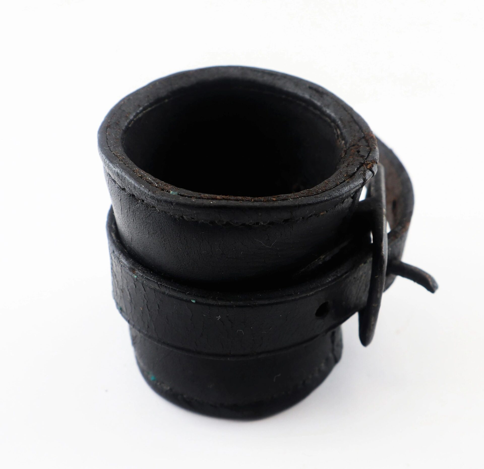 A Civil War Cavalry Carbine Boot, photographed against a white background.
