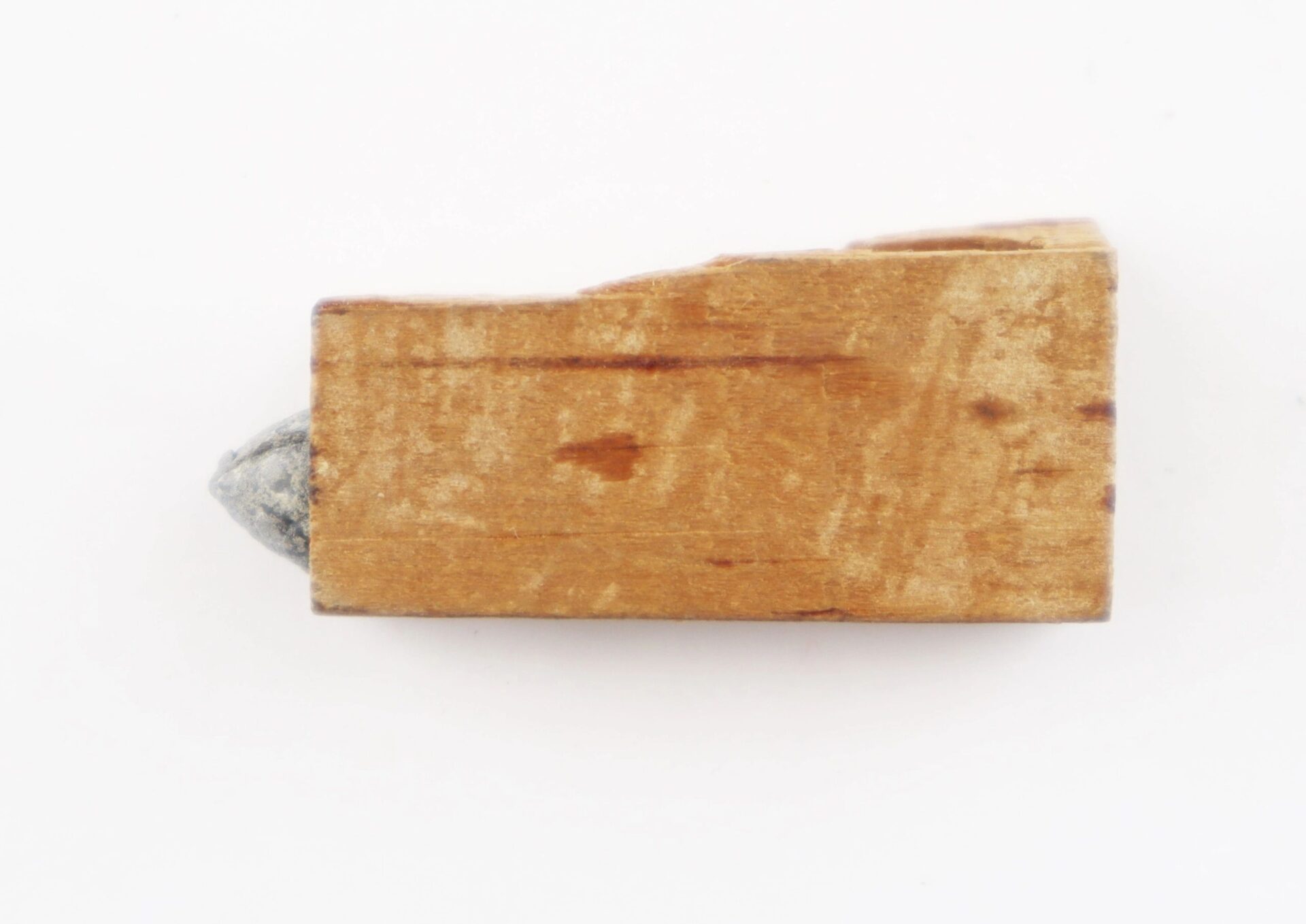 A close-up of .36 Caliber Navy Cartridges, photographed against a white background.