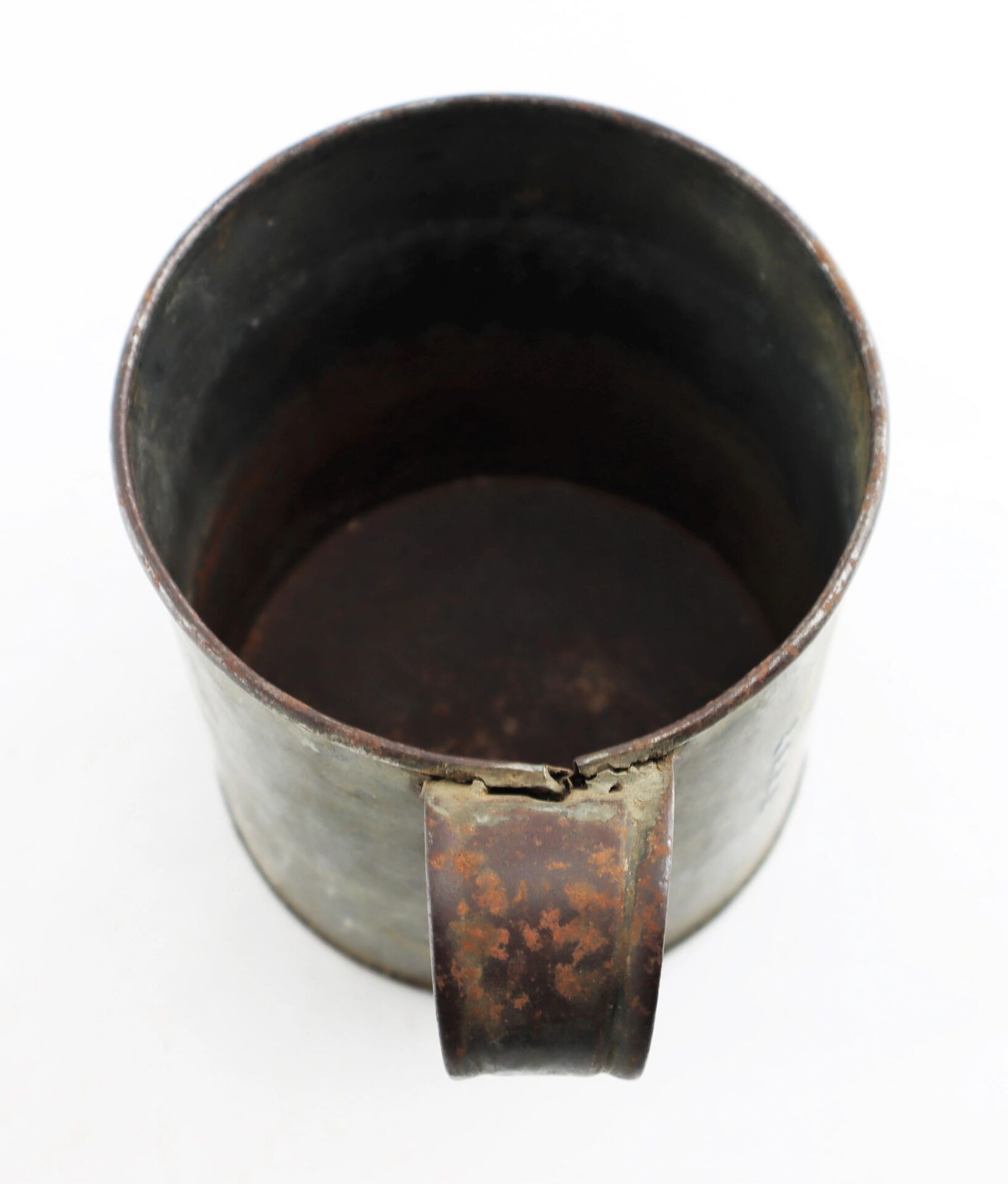 Very Old Rusted Cups Civil War Tin Cup / SOLD - Union Drummer Boy