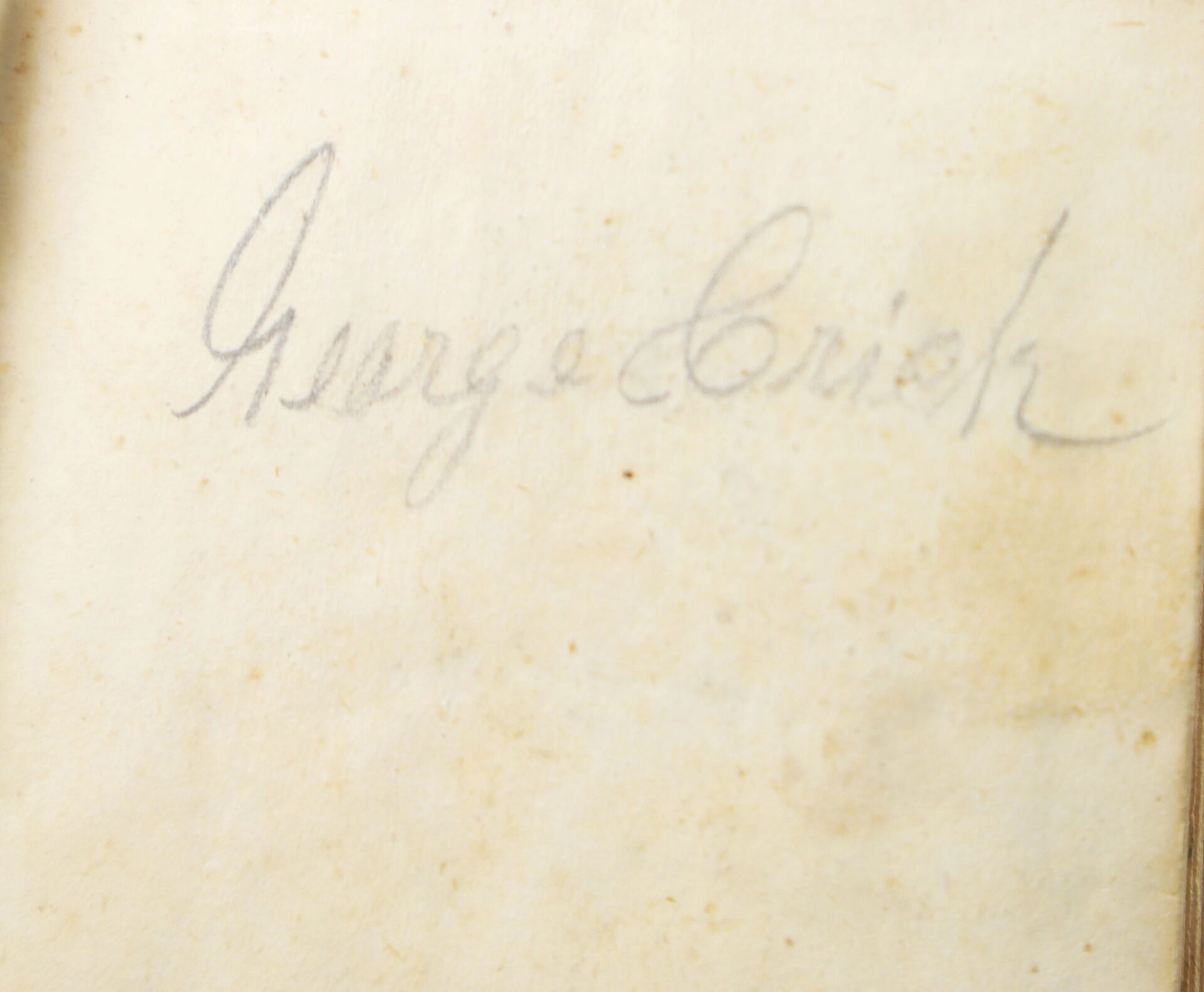 A faded pencil signature reading "George Cruik" appears on an aged, yellowed piece of paper from the 10th Tennessee Volunteer Infantry (Union) Grouping.