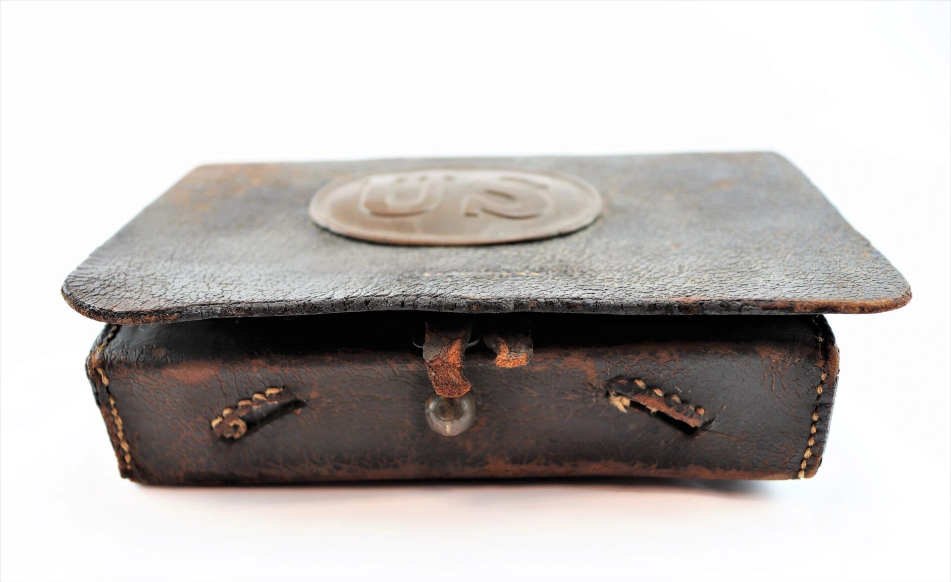 Box Plate Civil War Cartridge Box with Plate - Union Drummer Boy