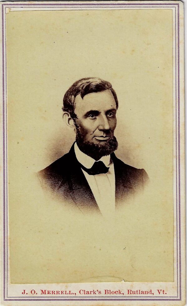 CDV of Abraham Lincoln - First Photograph as President / SOLD - Union ...