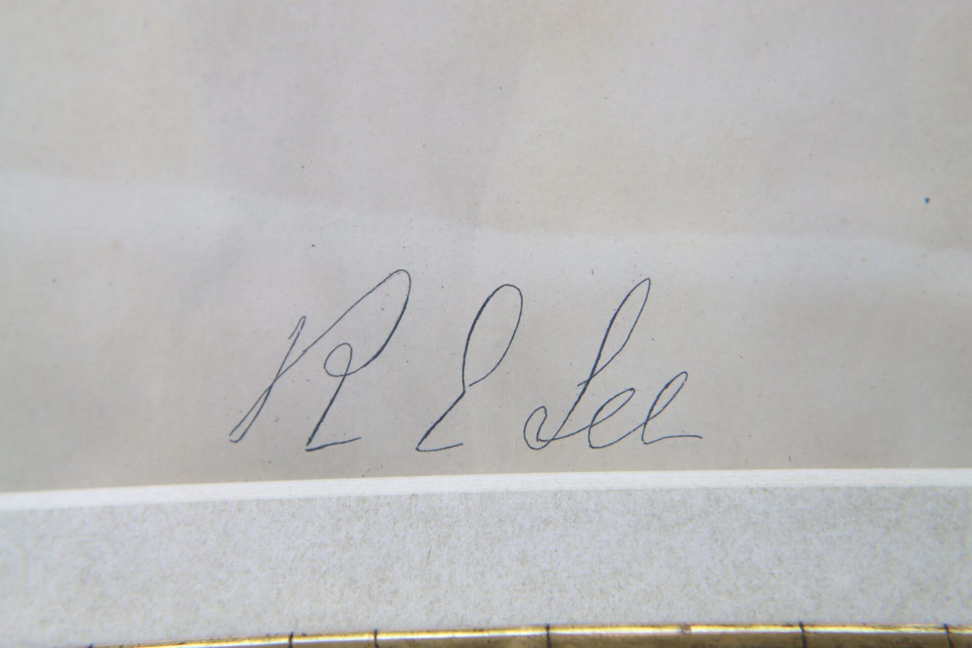 A close-up of a handwritten "R E Lee" signature appears on a piece of paper in the product General Robert E. Lee / SOLD.