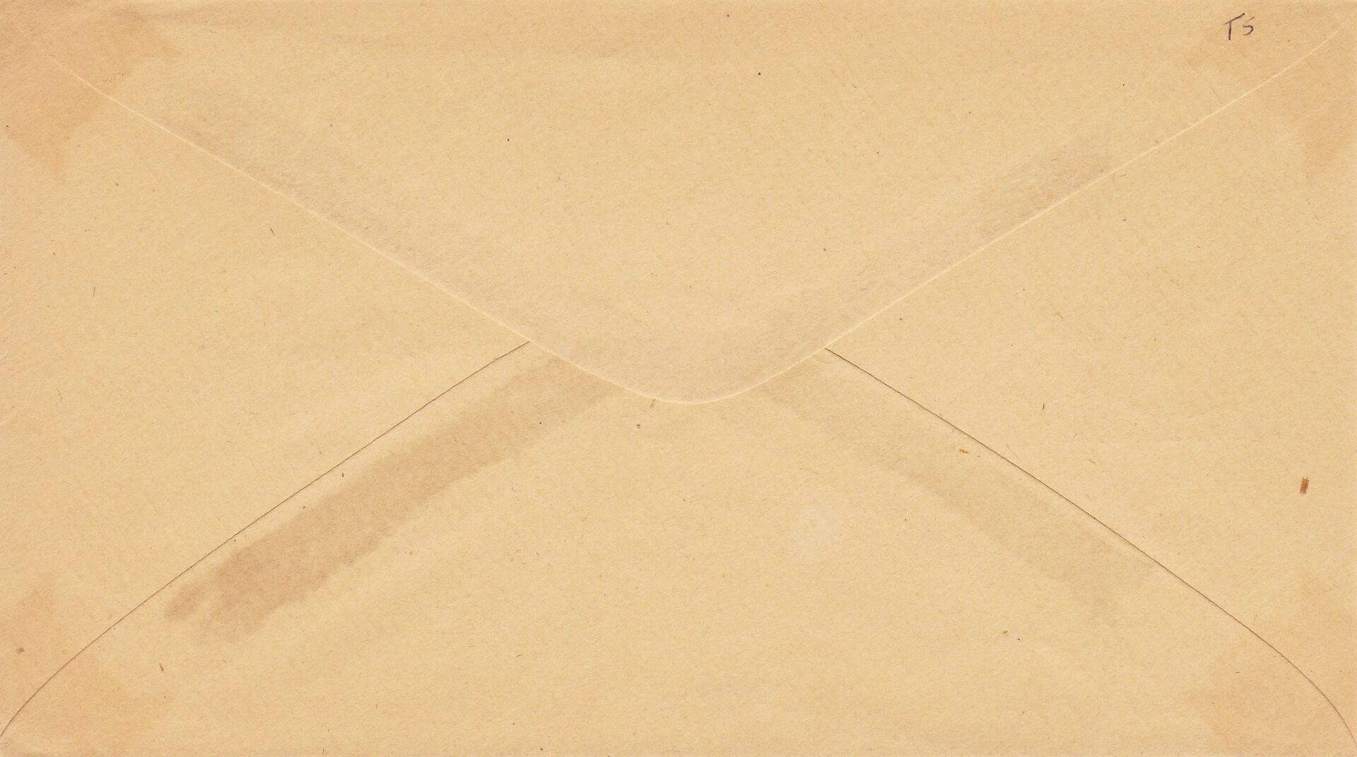 A sealed brown envelope labeled “Abraham Lincoln Cover / SOLD” is shown with its flap facing up and a small handwritten “13” in the upper right corner.