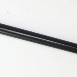 A Civil War–era mahogany fife with a silver ferrule, maker marked "Crosby," is placed diagonally on a white background.