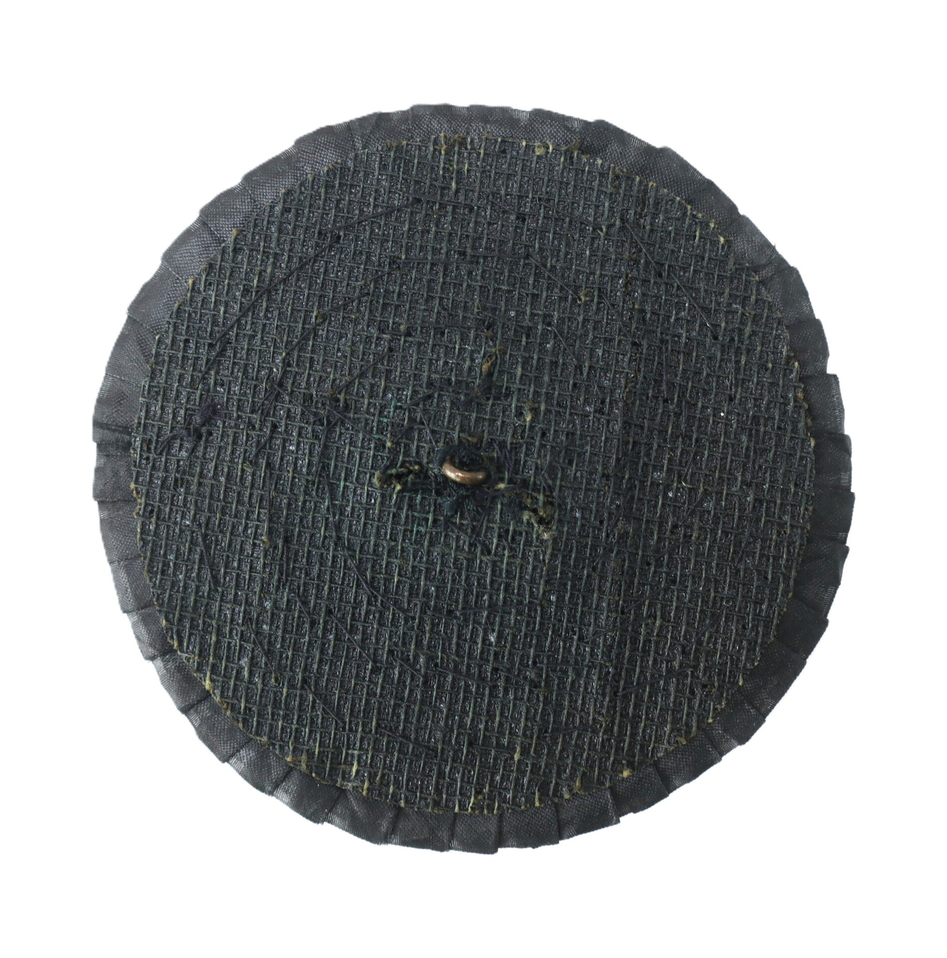 A round black abrasive cutting disc with a textured surface and a central mounting hole, shown on a white background.
