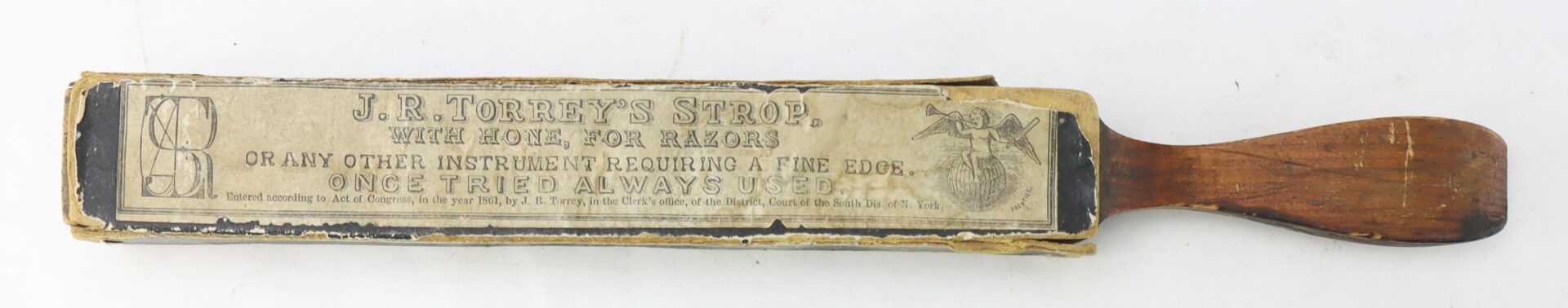 J.R. Torrey’s Patent Razor Strop, 1861 Dated / SOLD