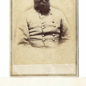 Sepia-toned portrait of a bearded man in a double-breasted military uniform, with a handwritten signature reading "E. Kirby Smith" below the image.